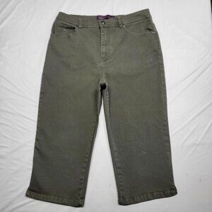 Gloria Vanderbilt Amanda Capri Jeans Womens Size 12 High Rise Stretch